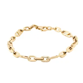 GENTS YELLOW GOLD MARINER BRACELET