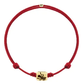 GIFT HEAVEN Ant Ingot on Red Cord Bracelet