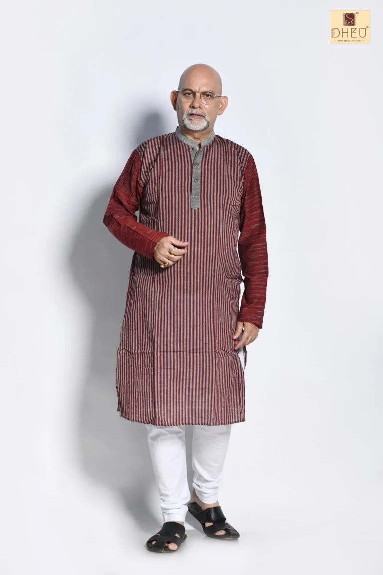 Goalpara Grey- Dheu Cotton Kurta