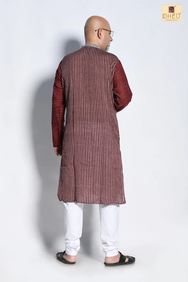 Goalpara Grey- Dheu Cotton Kurta