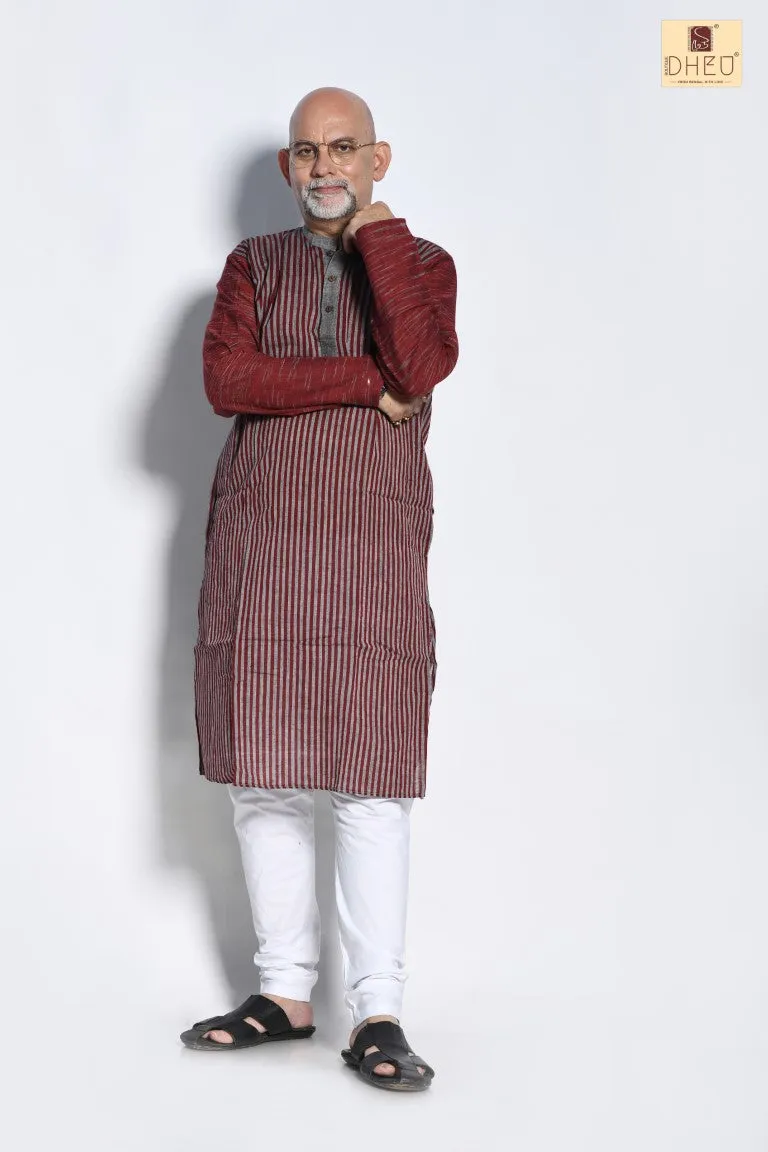 Goalpara Grey- Dheu Cotton Kurta