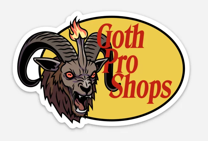 Goth Pro Shops - Die Cut Sticker