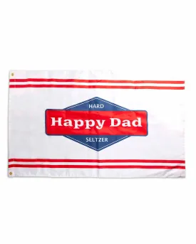 Happy Dad Flag - White - ETA Sept 2024