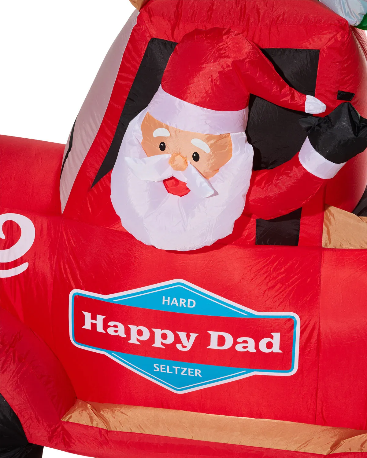 Happy Dad Inflatable Holiday Truck - Powered