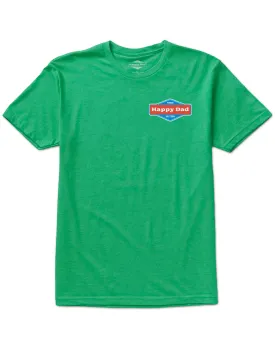 Happy Dad Logo Front and Back Tee (Green)