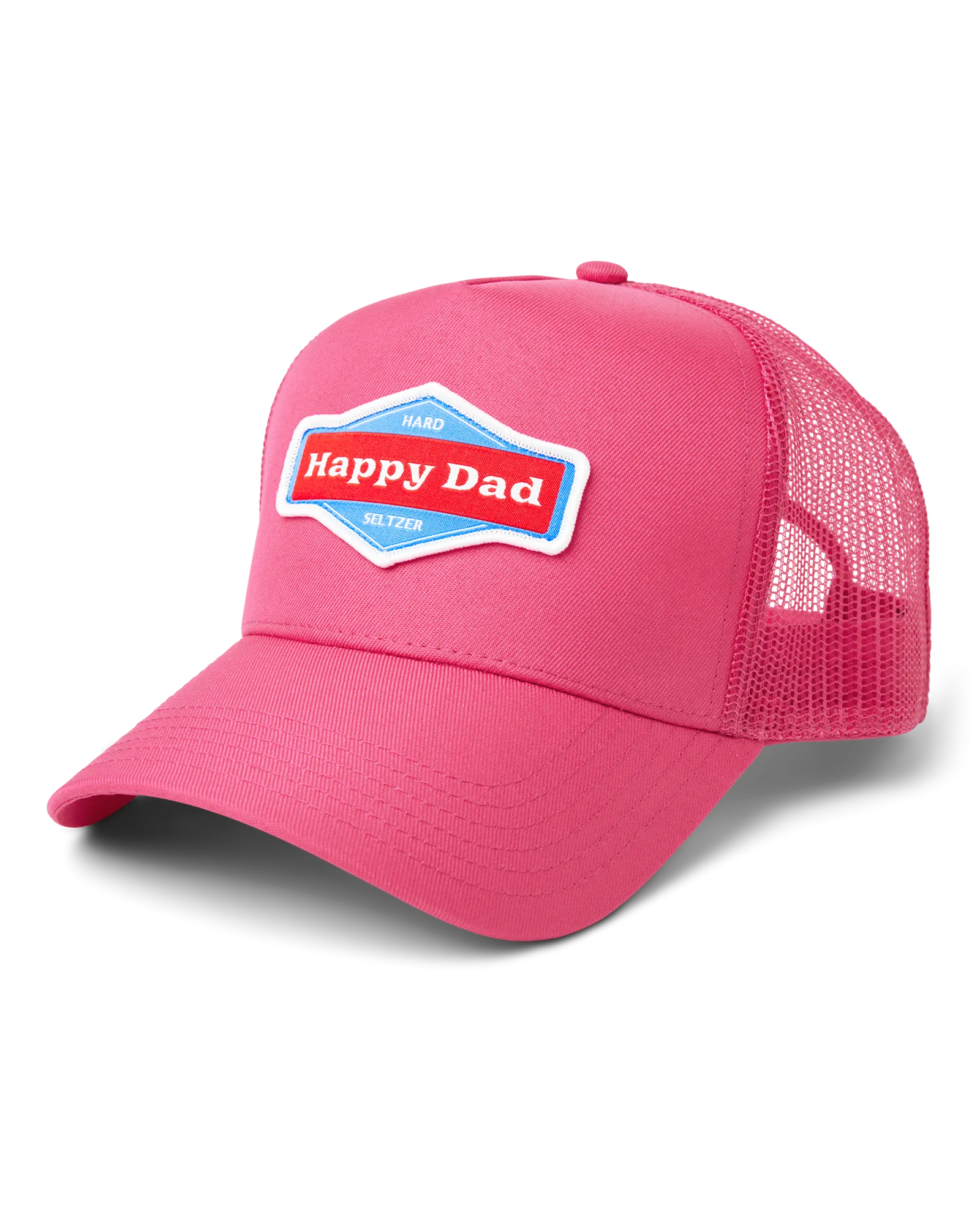 Happy Dad Trucker Hat (Pink)