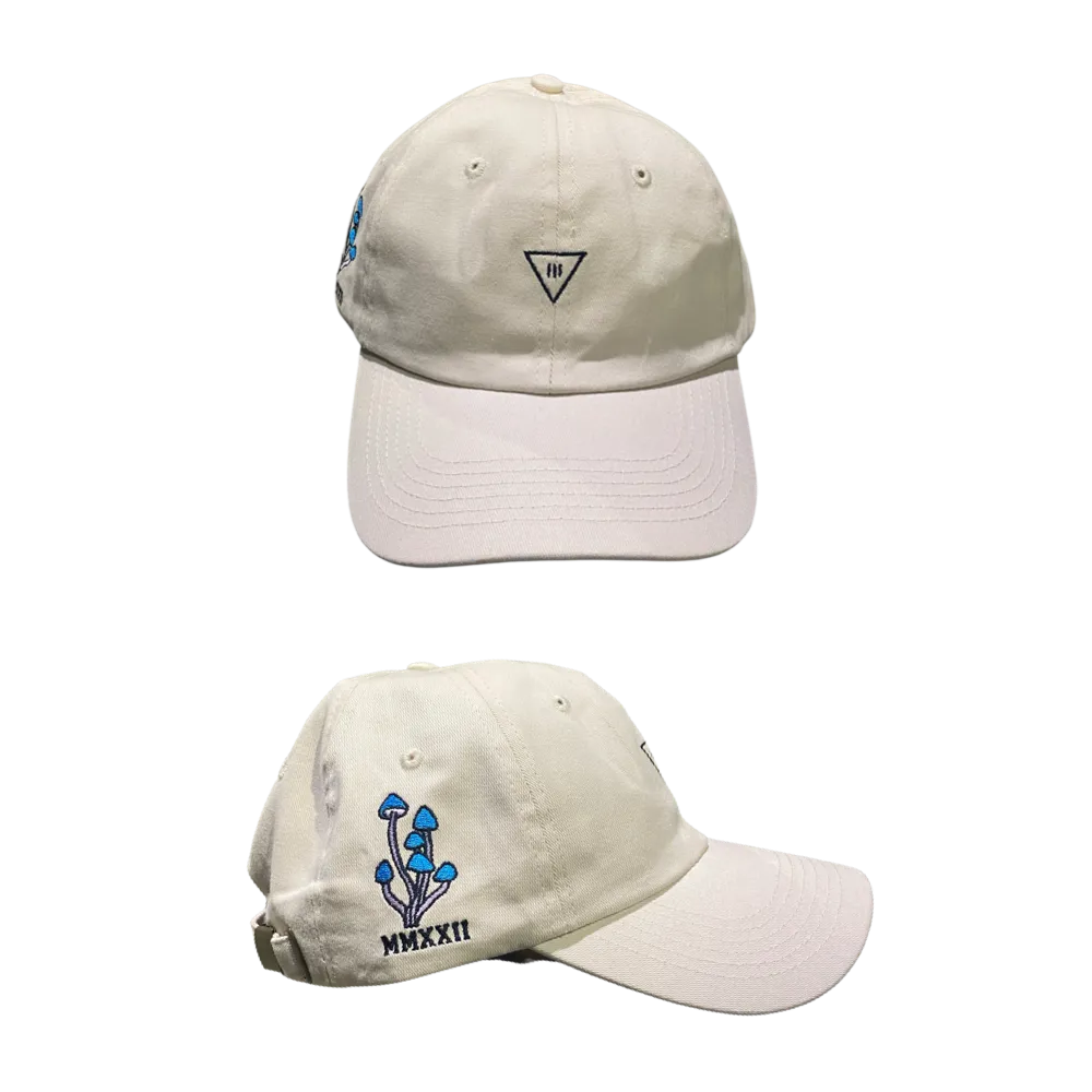 III Points 22 Blue Flower Cream Dad Hat