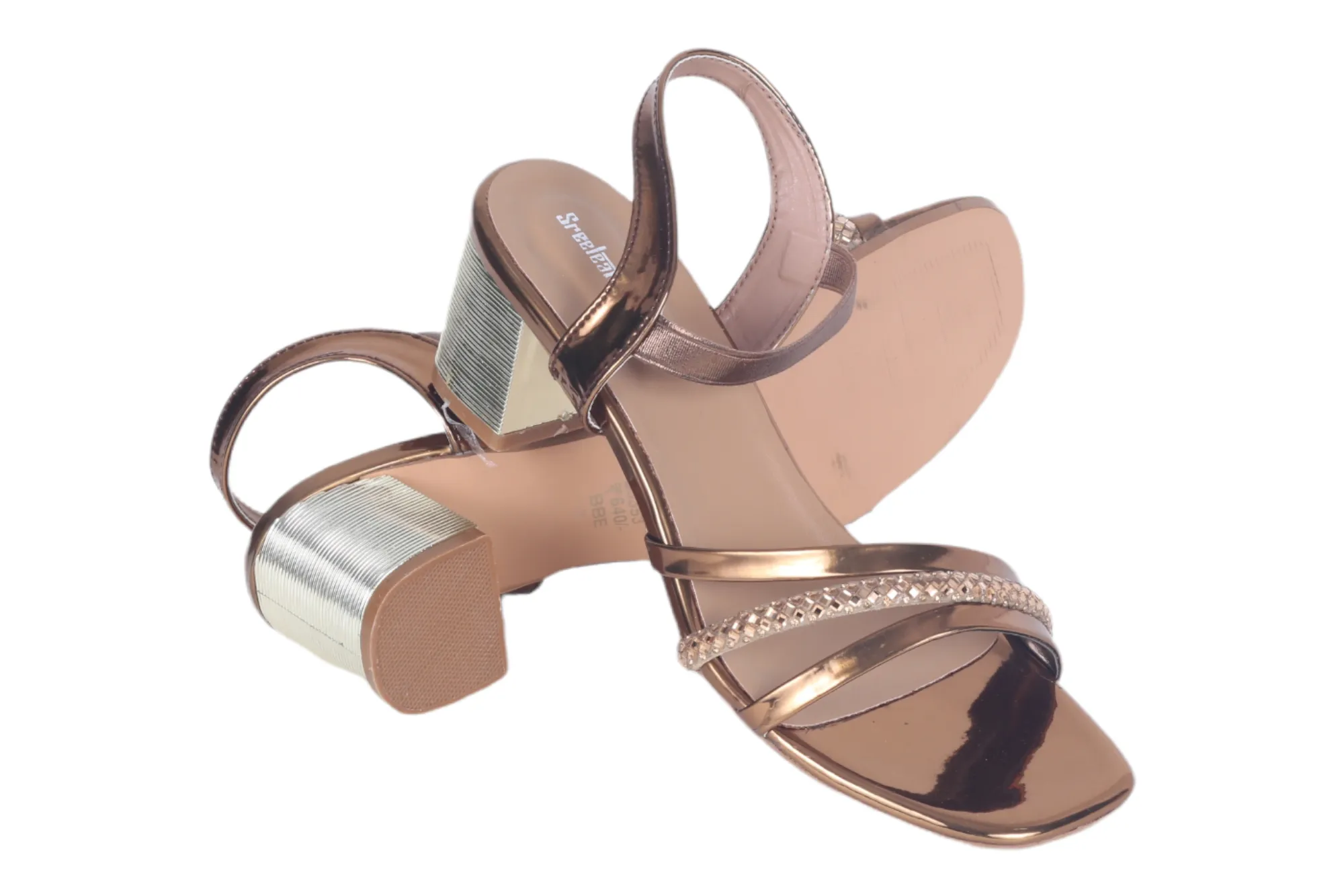 LADIES FANCY HEEL SANDAL 53353