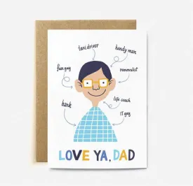 Love Ya, Dad Card