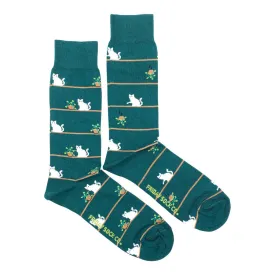 Men's Cat and Plant Socks