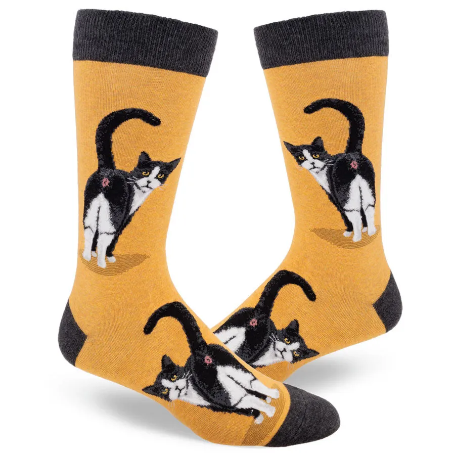 Men's Tuxedo Cat Butt Socks