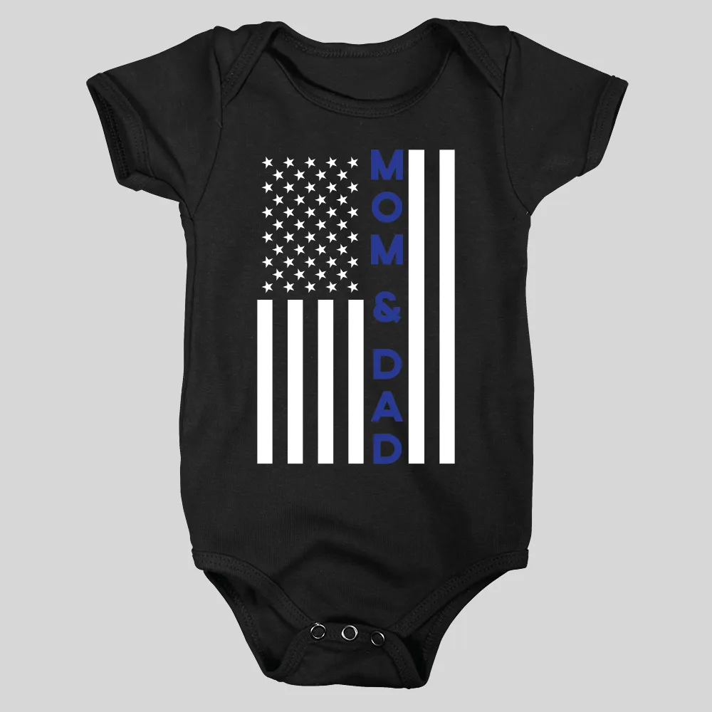 Mom & Dad Thin Blue Line Flag