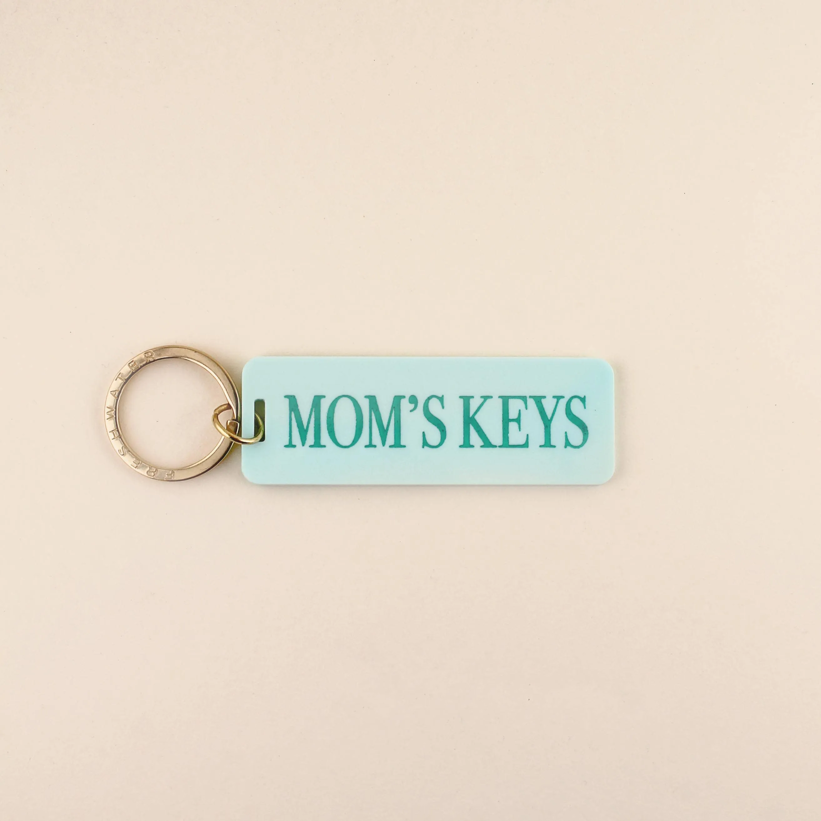 Mom Keys Keychain: Candy Pink / Keychain with Hang Tag