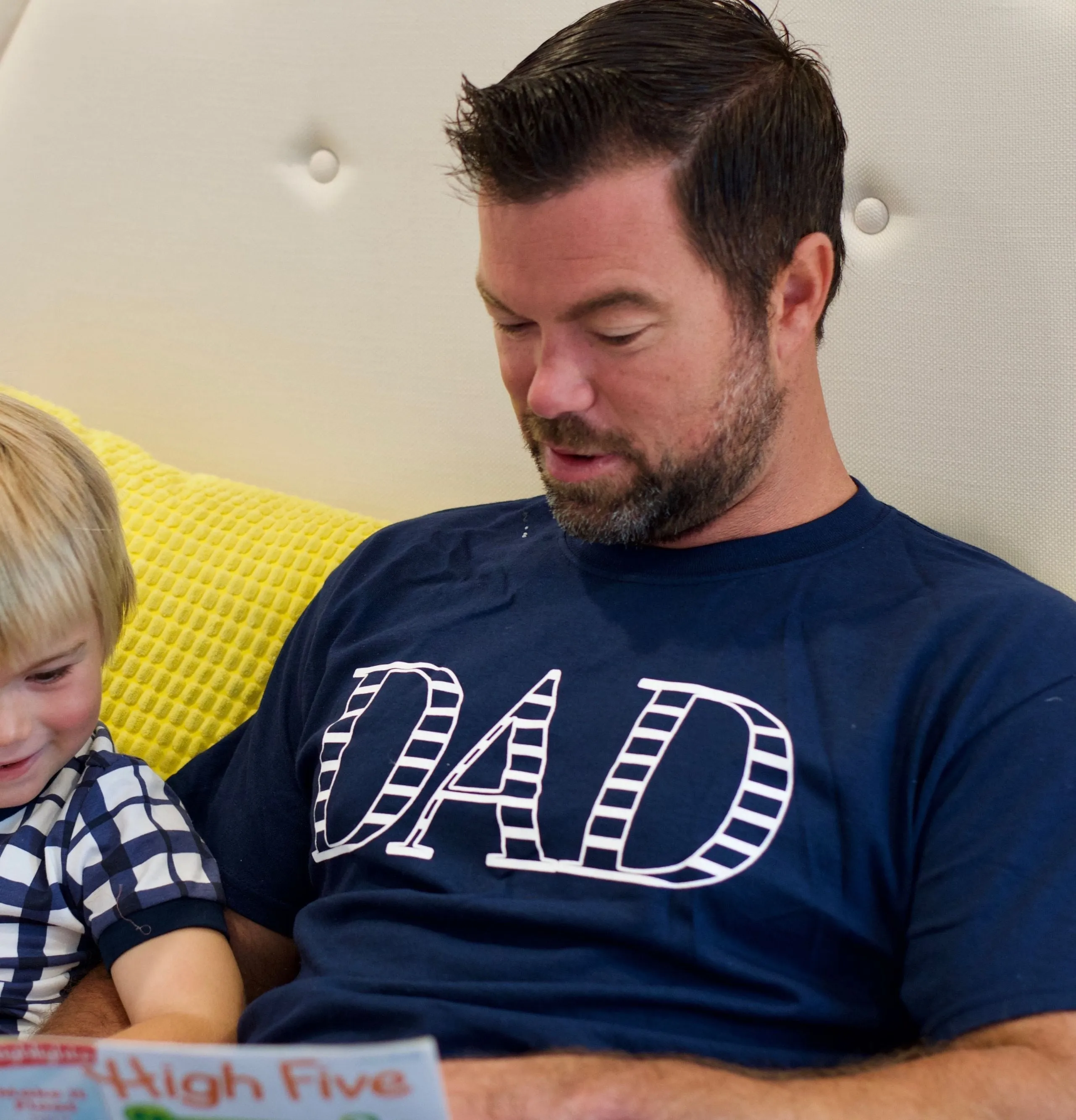 Navy Stripe Dad T-shirt