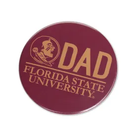 Neil Enterprises Seminole Logo/Florida State University Dad 3" Button