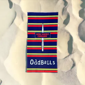 Oddballs Bespoke Royal Marines Corps Colours Beach Towel