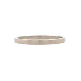 Plain 14ct White Gold Ring - Ash Hilton