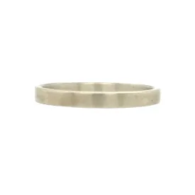 Plain 9ct White Beach Gold Ring - Ash Hilton