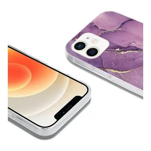 Purple Marble Series Case - iPhone 12 mini