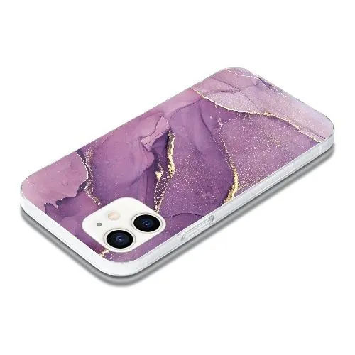 Purple Marble Series Case - iPhone 12 mini