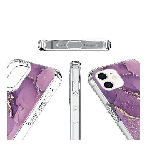 Purple Marble Series Case - iPhone 12 mini