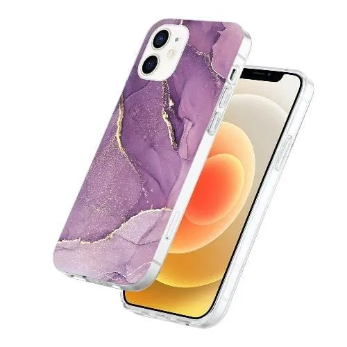 Purple Marble Series Case - iPhone 12 mini