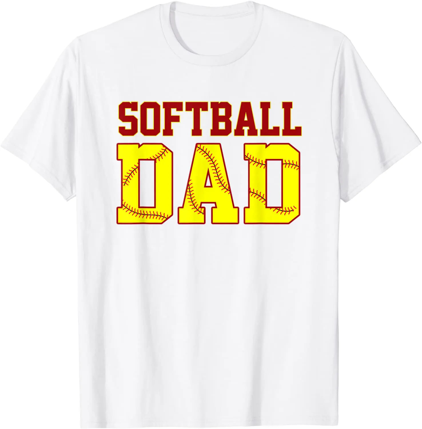 Softball Dad Fathers Day Funny Fastpitch Fastball Ball Sport T-Shirt