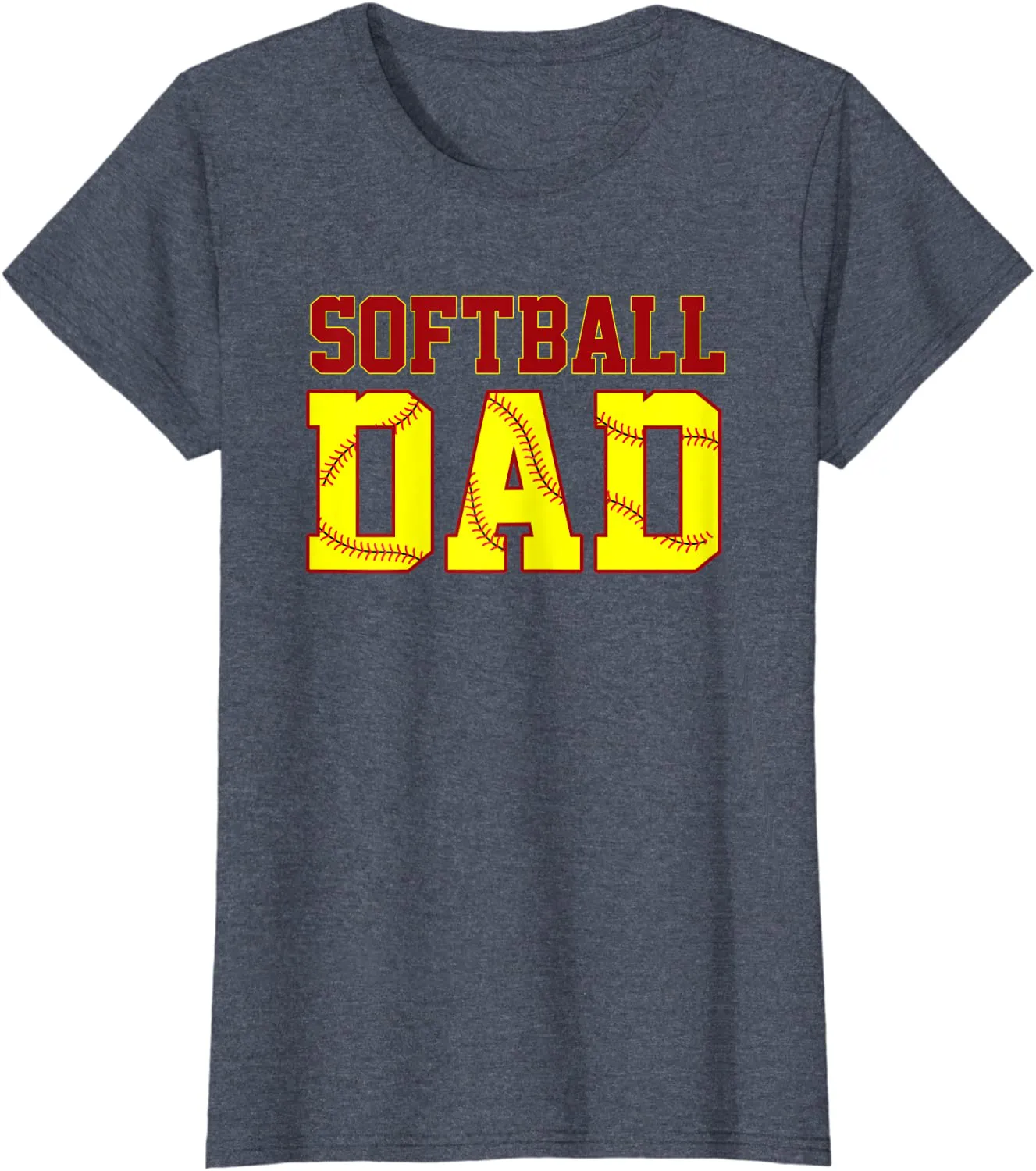 Softball Dad Fathers Day Funny Fastpitch Fastball Ball Sport T-Shirt