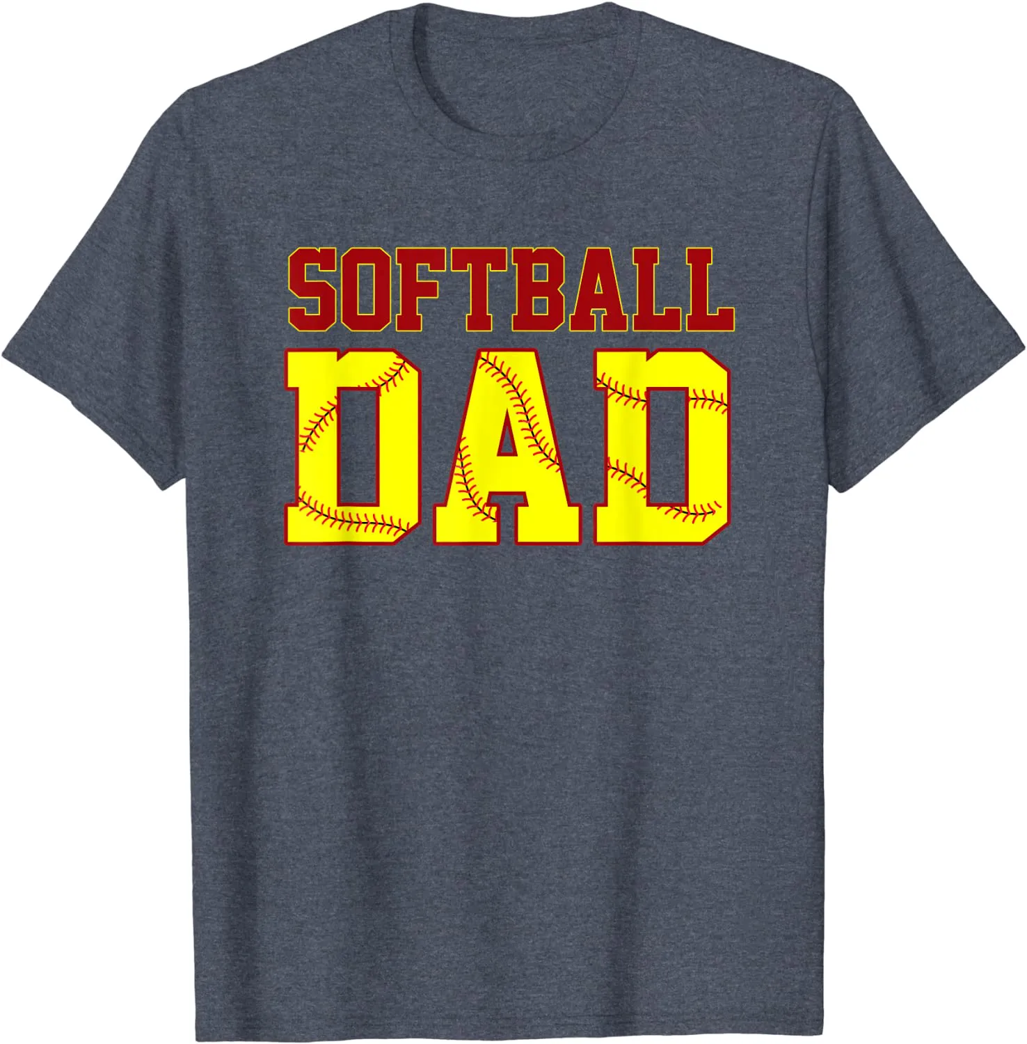 Softball Dad Fathers Day Funny Fastpitch Fastball Ball Sport T-Shirt