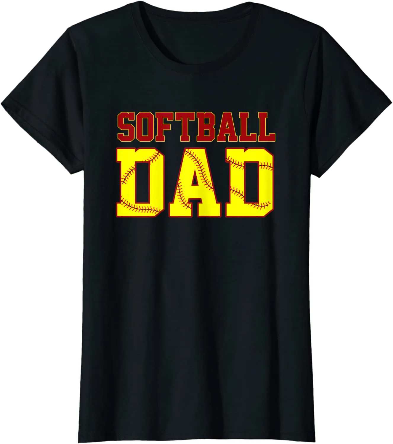 Softball Dad Fathers Day Funny Fastpitch Fastball Ball Sport T-Shirt