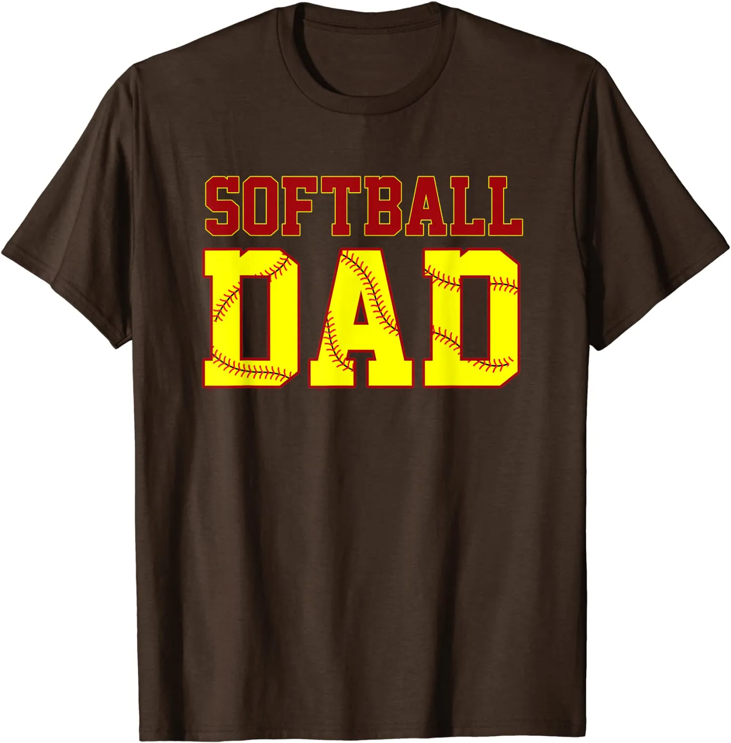 Softball Dad Fathers Day Funny Fastpitch Fastball Ball Sport T-Shirt