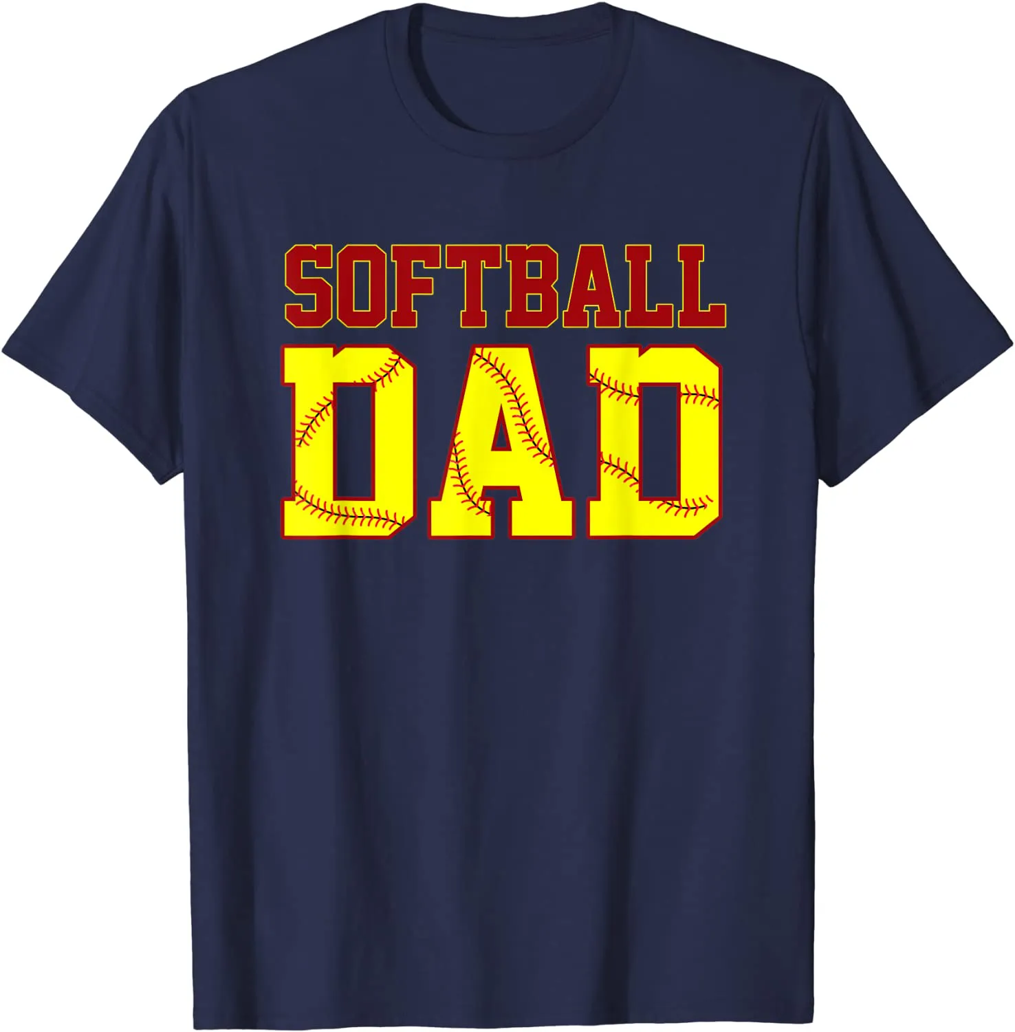 Softball Dad Fathers Day Funny Fastpitch Fastball Ball Sport T-Shirt