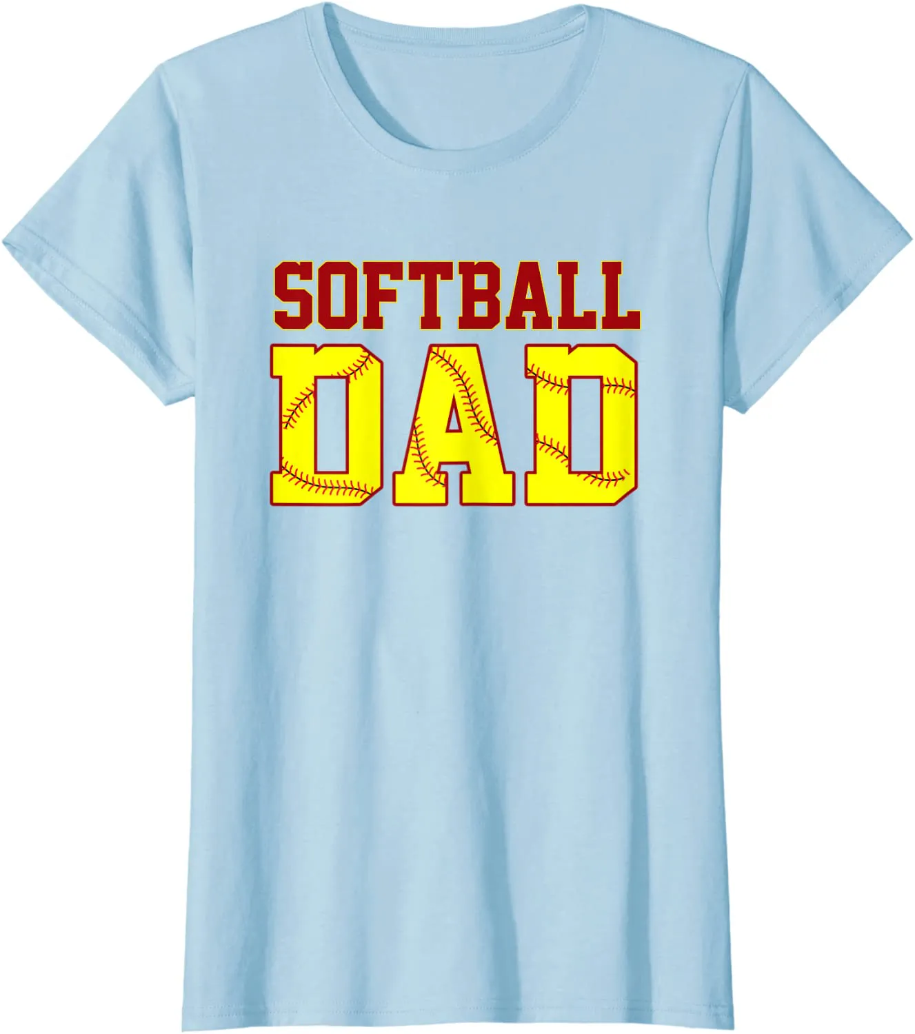 Softball Dad Fathers Day Funny Fastpitch Fastball Ball Sport T-Shirt