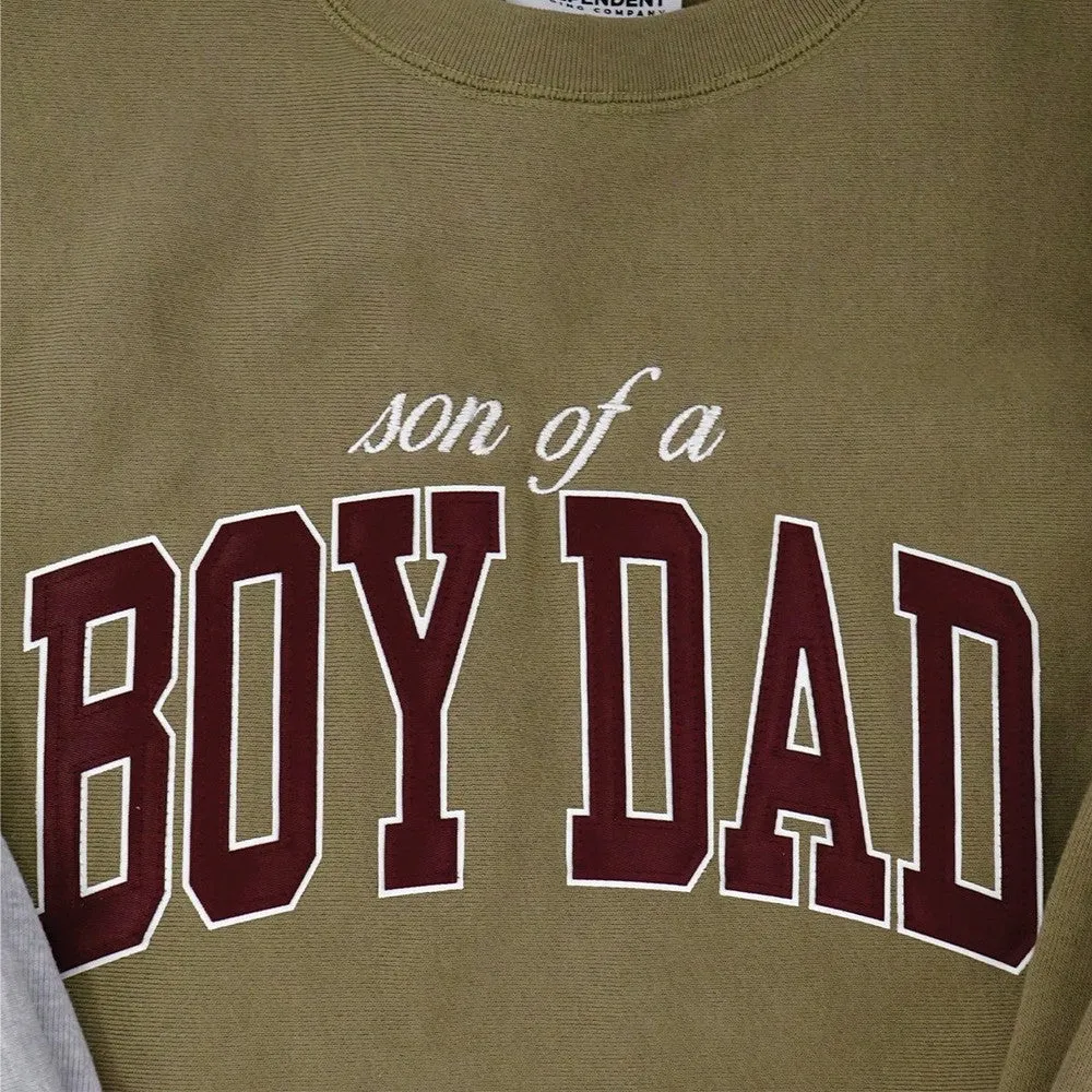 Son Of A Boy Dad Applique Crewneck