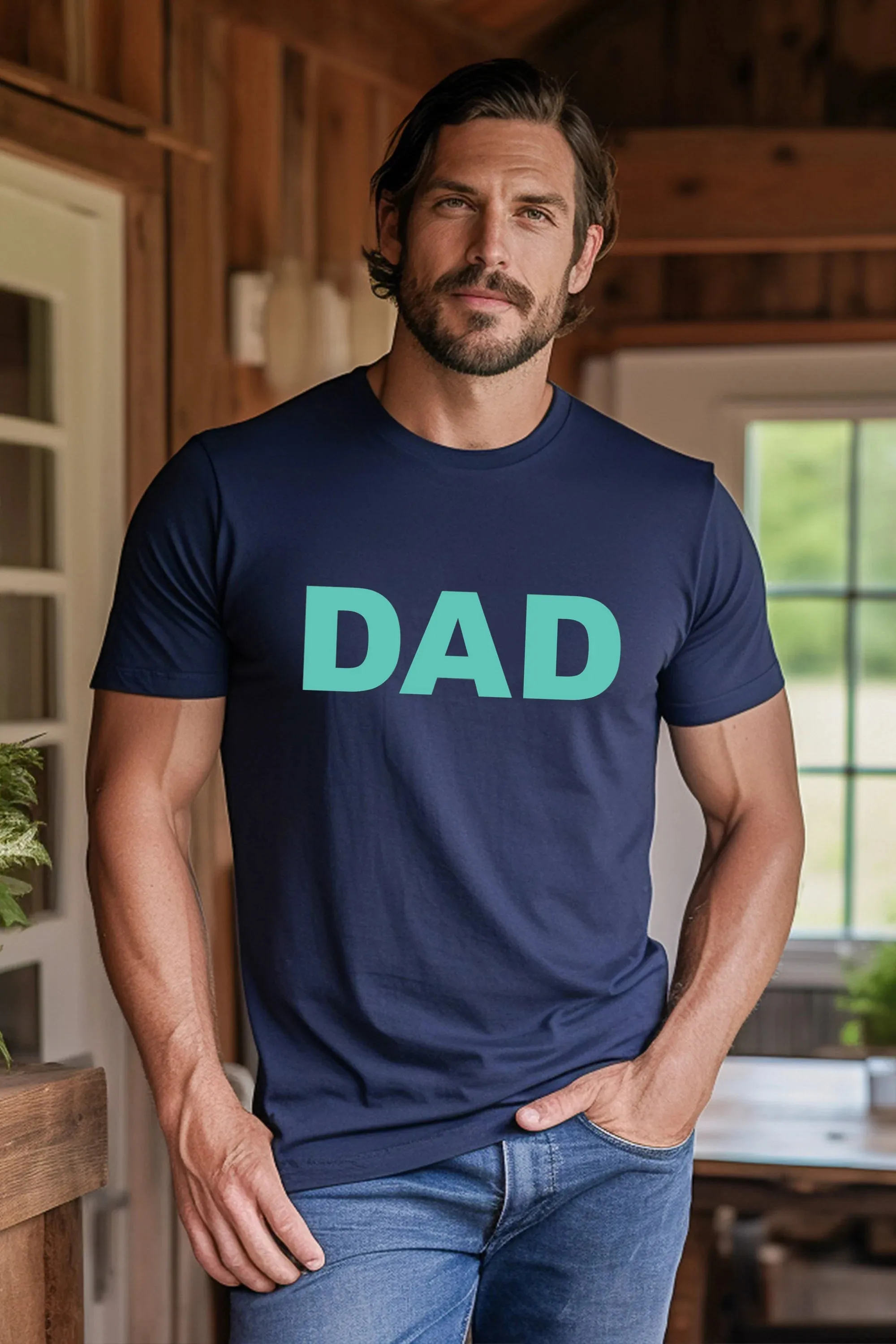 Teal Dad T-Shirt