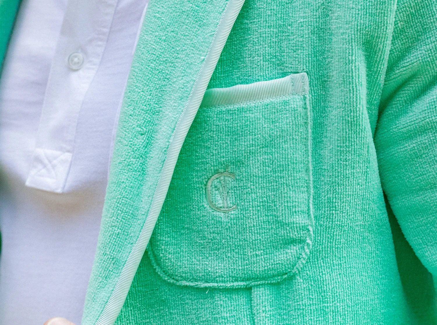 The Criquet Toweling Blazer - Mint