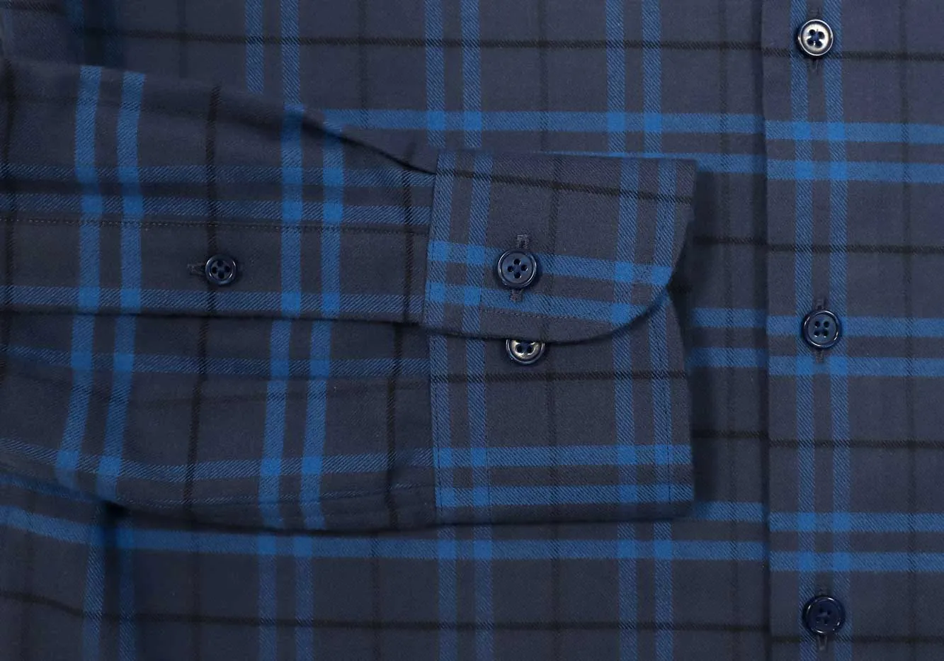 The Royal Blue Allard Brushed Twill Custom Shirt