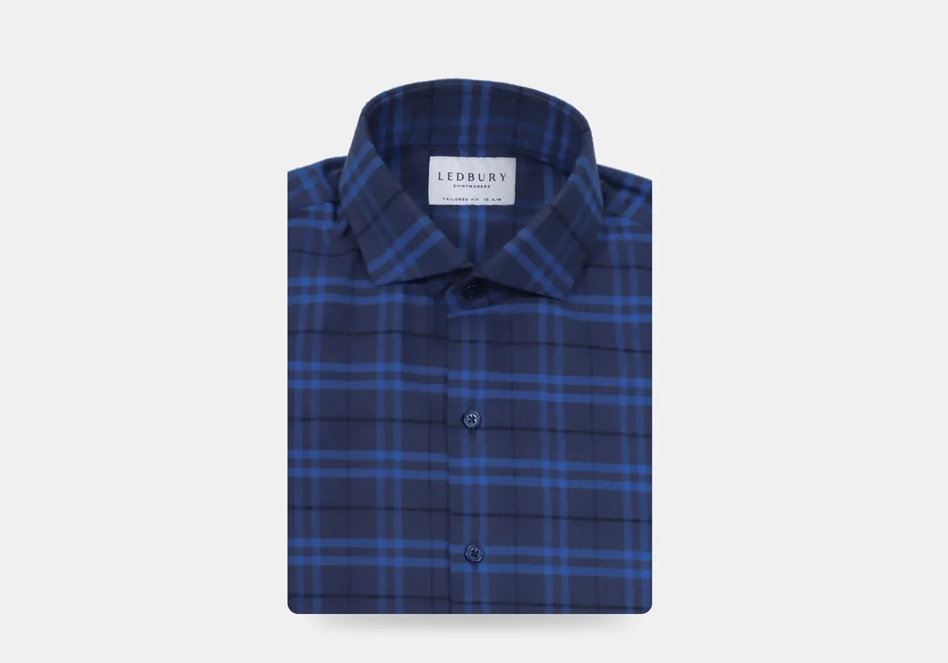 The Royal Blue Allard Brushed Twill Custom Shirt