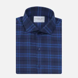 The Royal Blue Allard Brushed Twill Custom Shirt