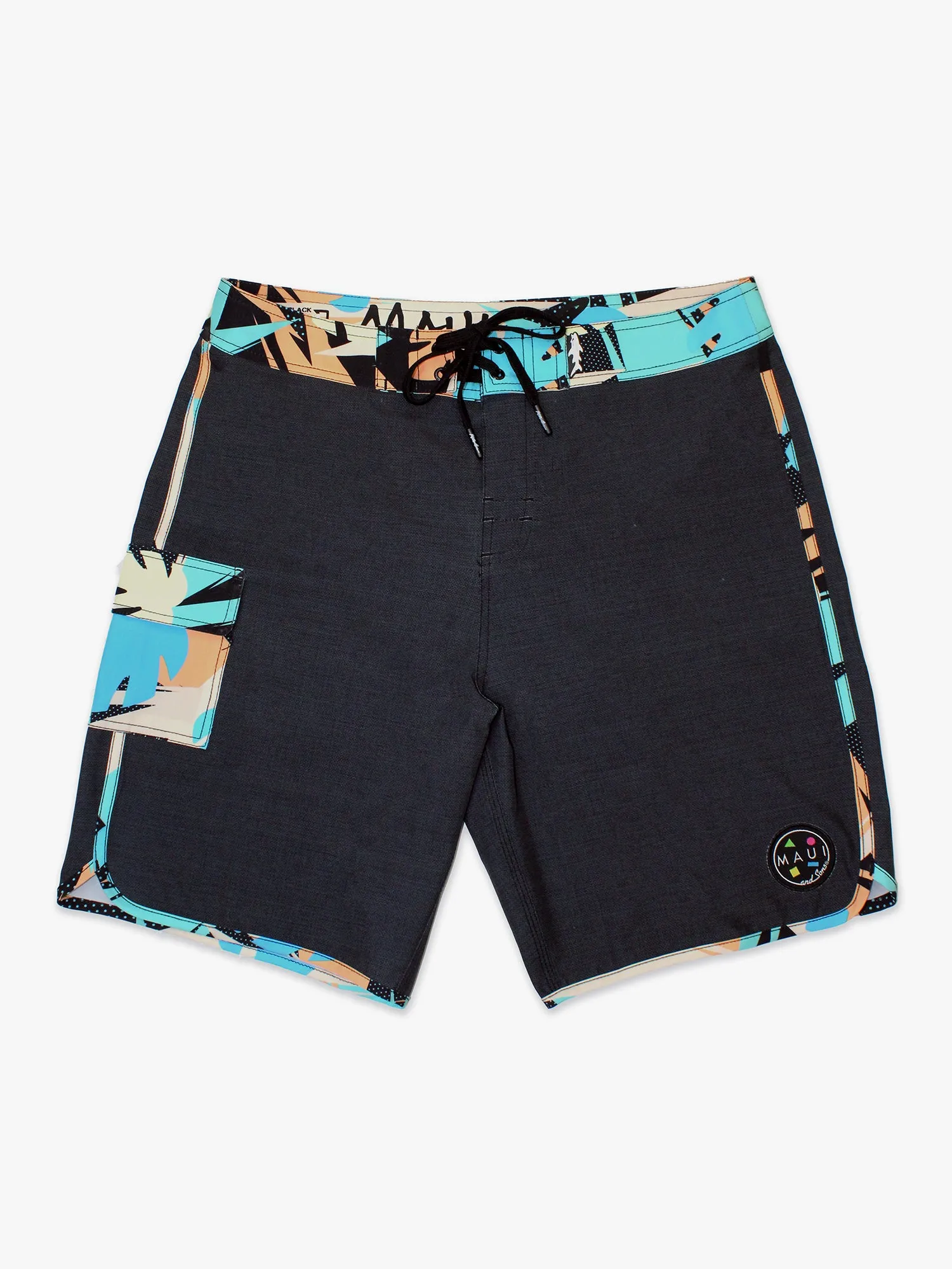 Thrashed Boardshorts in Black