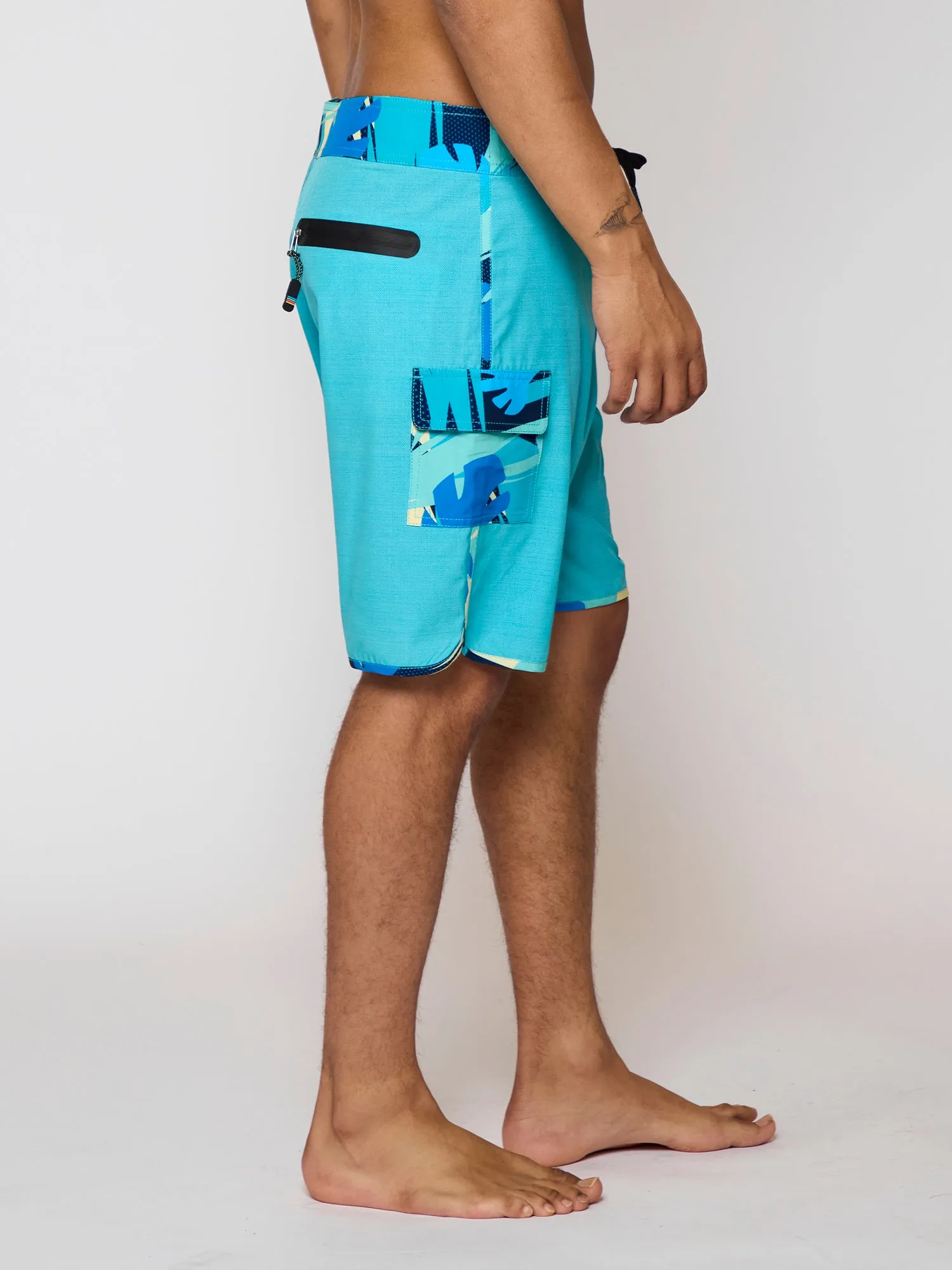 Thrashed Boardshorts in Pool