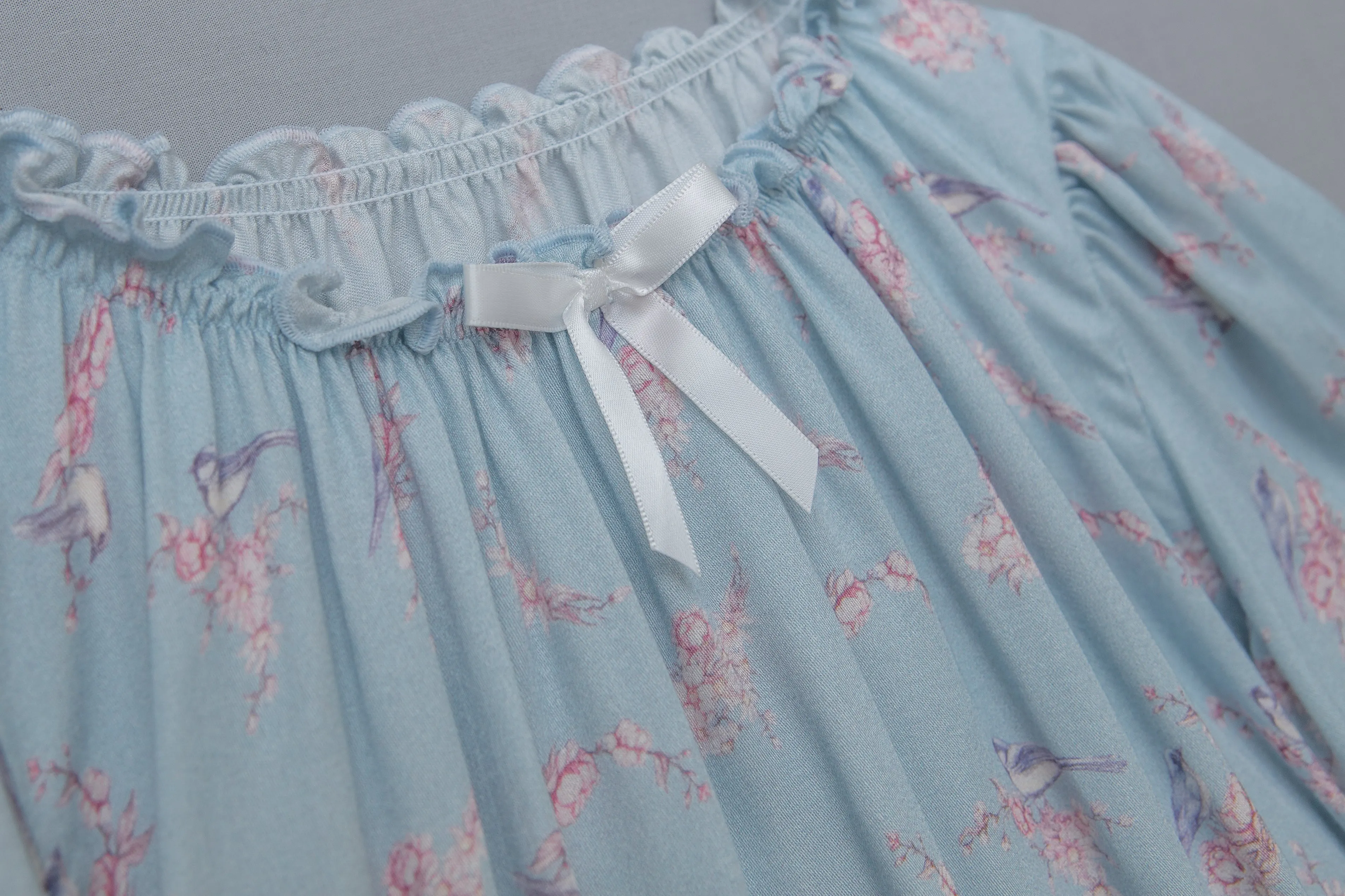 VICTORIA - CHILDREN'S NIGHTDRESS BLUE BIRDS