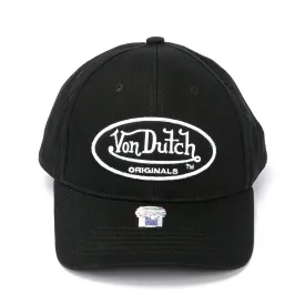 Von Dutch Dad Baseball Cotton Black Caps